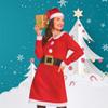 41" Red and White Women's Mrs. Claus Costume Set - Large view 2