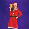 41" Red and White Women's Mrs. Claus Costume Set - Large view 3