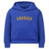 Daxton Youth Unisex Pullover Cities States Hoodie Mid-Weight Fleece Sweater - Buffalo Royal Gold, XS view 1