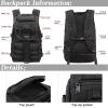 LIMHOO Military Tactical Backpack for Men Women 35L Hiking Trekking Rucksack 3 Day Molle Assault Pack (Black) view 3
