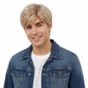 H&Bwig Short Ombre Blonde Mens Wigs Straight Layer Wigs for Men Natural Synthetic Hair Wig for Man Men Guy Cosplay Anime Party Costume Anime Men's Wig view 1