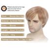 H&Bwig Short Ombre Blonde Mens Wigs Straight Layer Wigs for Men Natural Synthetic Hair Wig for Man Men Guy Cosplay Anime Party Costume Anime Men's Wig view 2