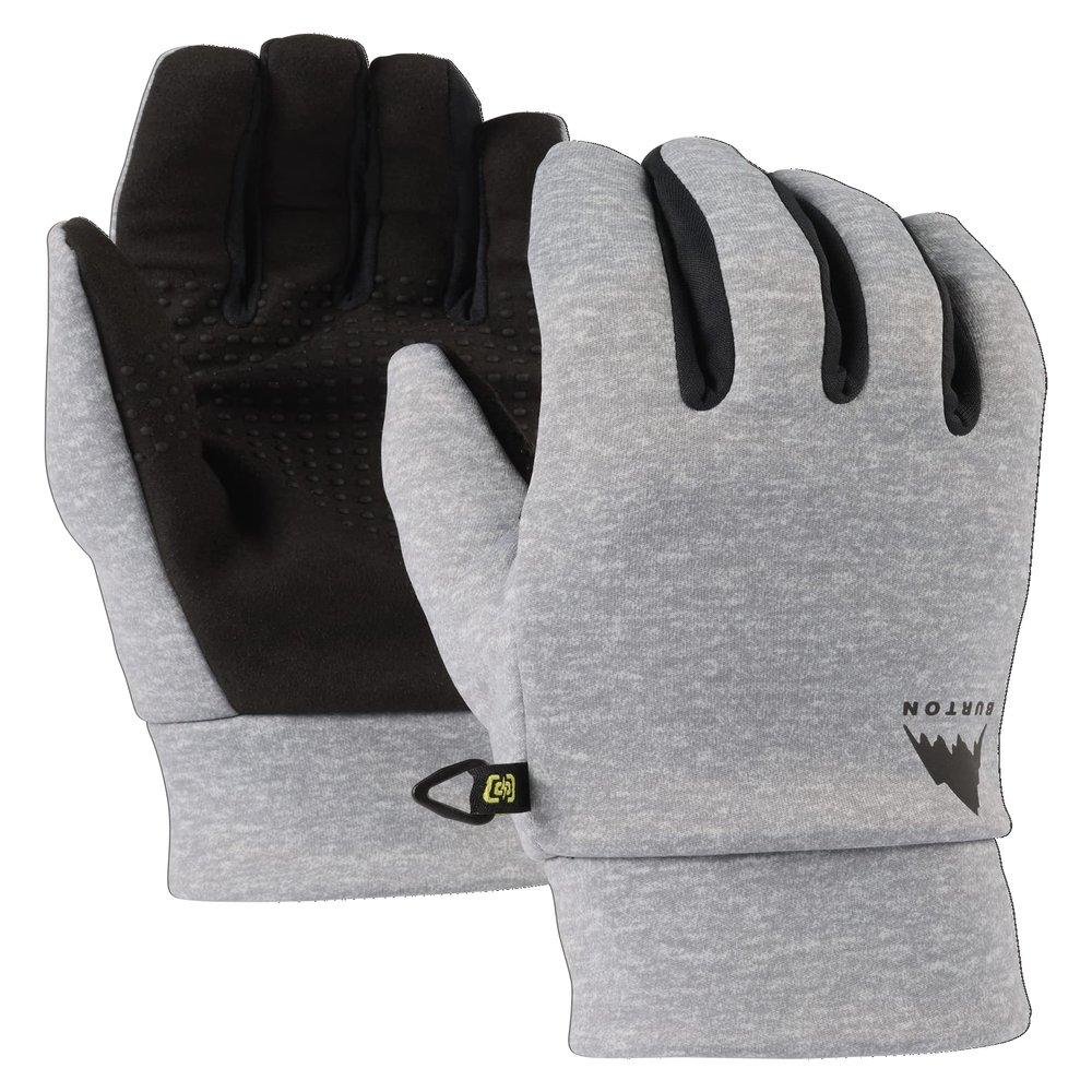 Burton Women's Touch-N-Go Glove Liner, Gray Heather, Large