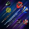 Formula Sports Darts Metal Tip Set - Steel Tip Darts Professional Metal Darts Set 12PCS 21/23 Grams Pro Darts Set with Aluminium Shafts, Extra Flights, Dart Sharpener, Flight Protector view 4