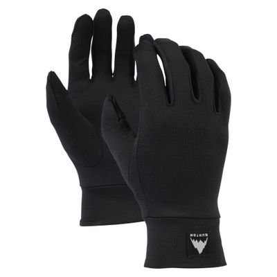 Burton Touchscreen Glove Liner, True Black, Medium-Large