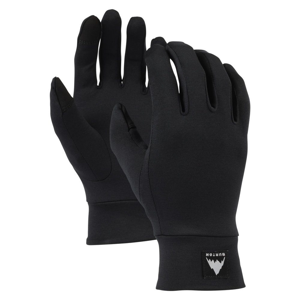 Burton Touchscreen Glove Liner, True Black, Medium-Large