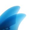 AQUBONA Twin Keel Fins, Single Tab Dual Tabs Fins Surfboard Fins, Twin Fin Fishtail Surfboard Fins Twin Keels - Smooth Fiberglass Flex view 3