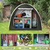 Bike Cover Storage Heavy Duty Storage Tent Outdoor Portable Bicycle Tent PU4000 Waterproof Cloth Durable 210D Oxford Fabric,Protect Against Wind, Rain, Snow, Dust W/Travel Bag (Black) view 3