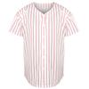 Phoneutrix Blank Plain Hip Hop Hipster Baseball Jersey Button Down Shirts Sports Uniforms Men Women Jersey (Stripe-red, Small) view 1