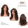 H&Bwig Farrah Fawcett 70s Feathered Disco Wig, Vintage Brown Long Natural Synthetic Wig for Lady, Party Cosplay Costume Fashion Accessory view 4