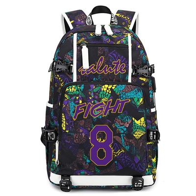 FANwenfeng Basketball Player KB24 Multifunction Backpack Travel Daypack Fans Bag (Style 8)