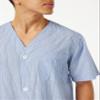 Fruit of the Loom mens Broadcloth Short Sleeve Top and Long Pants Pajama Set, Blue Stripe, X-Large US view 3