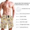 visesunny Vintage Cactus Mountain Cowboy Horse Sunset Men's Swim Trunks Quick Dry Bathing Suits Beach Holiday Party Swim Shorts view 3