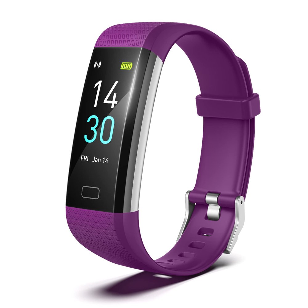 threesheep Fitness Tracker for Men and Women,Fitness Watch Waterproof with Activity Tracker and Sleep Monitor,Smart Watch for Android and iOS Phones(Purple)