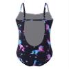 Loloda Kids Girls Ruffle Mermaid Fish Scales Print Backless Swimwear Swimsuit One Piece Bathing Suit Black 6 Years view 2