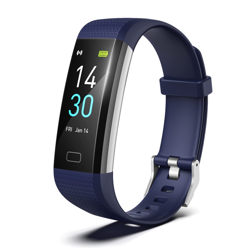 Fitness Tracker for Men and Women,Fitness Watch Waterproof with Activity Tracker and Sleep Monitor,Smart Watch for Android and iOS Phones(Blue)