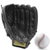 Baseball Glove,Baseball Softball Mitt with Ball for Kids Youth Adults Training and Beginner,Right Hand Throw,Left Hand Glove (Black, 12.5in)