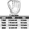 Baseball Glove,Baseball Softball Mitt with Ball for Kids Youth Adults Training and Beginner,Right Hand Throw,Left Hand Glove (Black, 11.5in) view 2