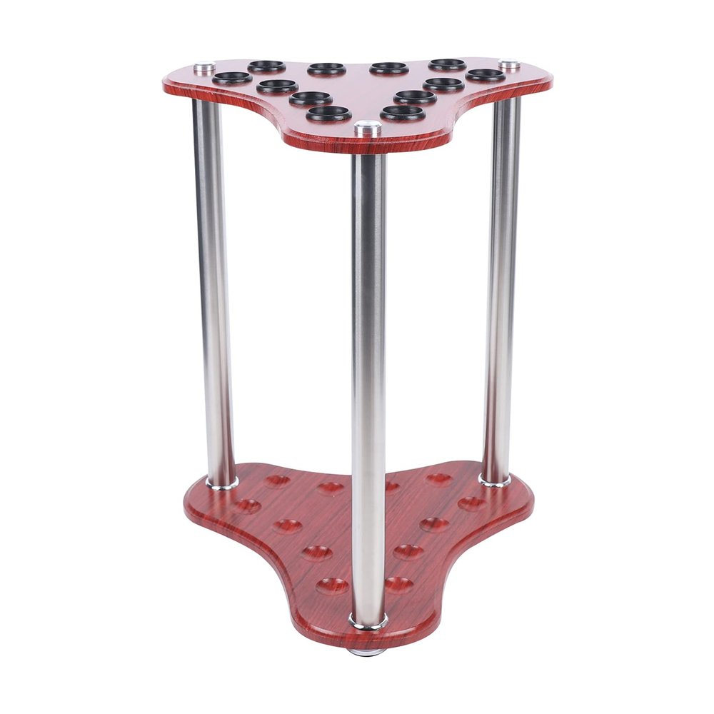 DNYSYSJ Billiards Cue Rack, Billiard Stick Rack Stand Floor Stand Wooden Pool Stick Holder Cue Stick Organizers, Billiard Table (type 2)