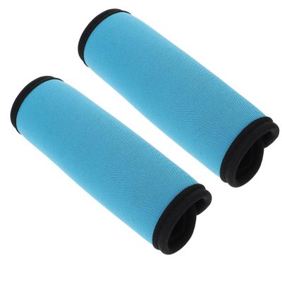 2pcs Leather Bag Handle Wrap, Luggage Handle Wraps Luggage Tags Grips Identifiers Markers Covers Gripper for Suitcases Bags Luggage Handle Grip for Suitcase Travel Luggage Tags/Identifiers