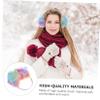 Abaodam Women Ear Winter Warm Fluffy Earmuffs Girls Faux Fur Ear Warmer Plush Colorful view 2