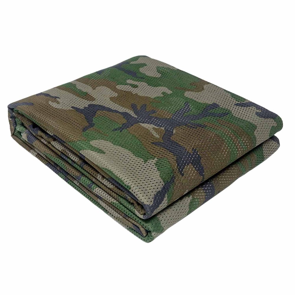 WINWAY Camo Netting Burlap Cradle Mesh Fabric - 75D Camouflage Netting for Hunting Blinds, Camping Military Tree Stands, Ground Cover,Decoration