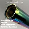 PRIOR FITNESS 250mm/9.84" Pole Extension for Pole Dancing Colorful Adjustable Pole for 45mm Dance Pole Stainless Steel Tube to Connect Dancing Pole Adjust Height Equipment (Coloful-250mm) view 3