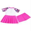 HULIJA Girls 2 Piece Swimsuit Rashguard Short Sleeve Swimdress with Bottoms Quick-Dry Bathing Suit Red 6 Years view 3