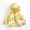 Ikevan 6 Months - 5 Years Kids Cute Hooded Jackets Baby Boys Girls Winter Warm Coat with Fleece Lined Outerwear Clothes Outfit (Yellow, 2-3 Years) view 2