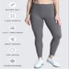 Aoxjox High Waisted Workout Leggings for Women Trinity Yoga Pants 26.5" (Iron Grey, Medium) view 4