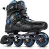 Inline Skates for Women Men, Outdoor Street Blades Roller Adult Male Female, Professional Fitness Roller Skates Blades for Unisex (Black&Blue) Men9.5/Women10.5/28.5cm view 1