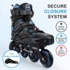 Inline Skates for Women Men, Outdoor Street Blades Roller Adult Male Female, Professional Fitness Roller Skates Blades for Unisex (Black&Blue) Men9.5/Women10.5/28.5cm view 2