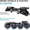 Inline Skates for Women Men, Outdoor Street Blades Roller Adult Male Female, Professional Fitness Roller Skates Blades for Unisex (Black&Blue) Men9.5/Women10.5/28.5cm view 3