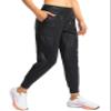 Soothfeel Women's Joggers with Zipper Pockets High Waisted Athletic Workout Yoga Pants Joggers for Women Black Leopard view 1