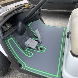 APEX Golf Cart Floor Mats | Yamaha Models- Drive 1, Adventurer (2007-2016), G29 (Diamond, Beige/Blue)