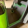 APEX Golf Cart Floor Mats | Yamaha Models- Drive 1, Adventurer (2007-2016), G29 (Pinline, Black/Green) view 4