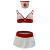 NaRHbrg Nurse Sexy Lingerie for Women's Naughty Nurse Uniform Costume Women Lingerie Themed Bedroom Outfits Cosplay Nightwear White view 2