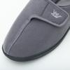 Happy Touch Men's Adjustable Wrap 80-D Memory Foam Comfy Diabetic Slippers for Swollen Feet, Edema, Arthritis, Elderly Indoor/Outdoor w/Anti Slip Sole, (Gray, 13) view 4