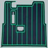 APEX Golf Cart Floor Mats | Yamaha Models- Drive 2 (2016-Present), UMAX Rally (Teak, Black/Green) view 3