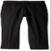IZOD boys Bi-stretch Flat Front Dress Pants, Black Twill, 20 Husky view 2