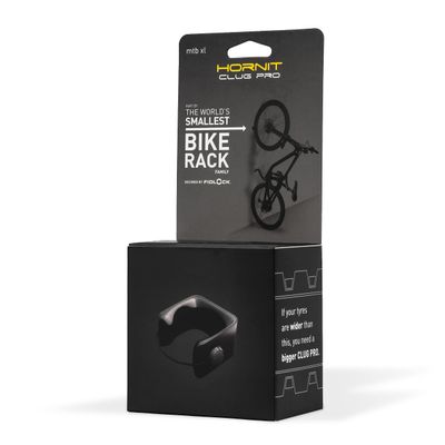 Hornit CLUG PRO Bike Rack | Wall Mount Bike Hooks | Secured by FIDLOCK Strap | 5 Sizes | Easy to Install | MTB XL