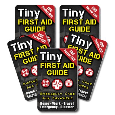 Tiny First Aid Guide: Emergency Medical Care for Anywhere - The Ultimate Step-by-Step, Everyday Carry: Survival Medicine Pocket, Micro-Guide, 5-Pack