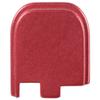 NDZ Performance Slide Cover Back Plate for Glock 43 43X 48, 9mm, Laser Engraved Anodized Aluminum in Red, Made in The USA - Airborne Jump Wings view 2