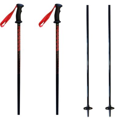 Symbolic K2 Composite Power Ski Poles Ski Skiing Pole with Tab Grip (40" or 100cm, Red-Black)
