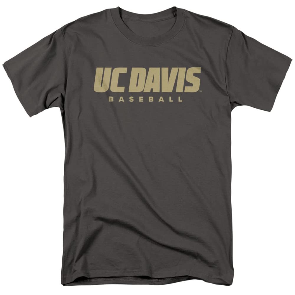 University of California Davis Official Baseball Unisex Adult T Shirt,Charcoal, 5X-Large