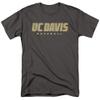 University of California Davis Official Baseball Unisex Adult T Shirt,Charcoal, 5X-Large view 1