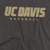 University of California Davis Official Baseball Unisex Adult T Shirt,Charcoal, 5X-Large view 2
