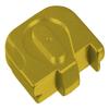 NDZ Performance Slide Cover Back Plate for Glock 43 43X 48, 9mm, Laser Engraved Anodized Aluminum in Gold, Made in The USA - Fire Department Emblem view 4