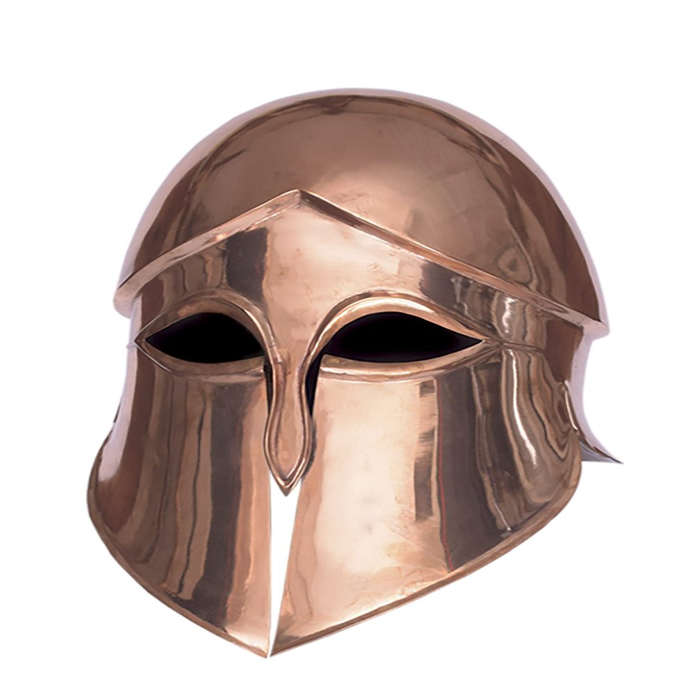 Corinthian 18 Gauge brass helmet for cosplay reenactment roleplay Fully Wearable