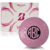 Bridgestone Lady Precept Pink Monogram Personalized Golf Ball view 1